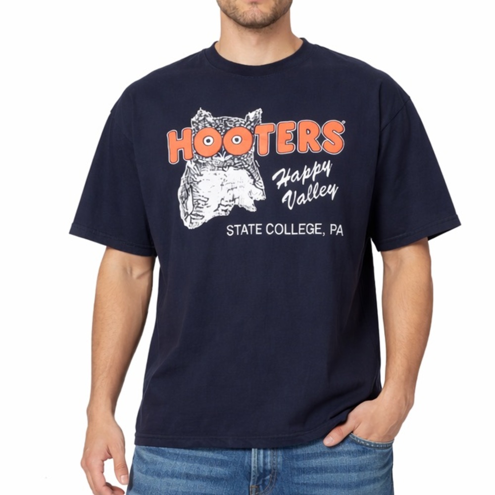 Vintage Hooters Happy Valley State College PA T-Shirt 2XL Oversized 🔥 - Picture 1 of 6
